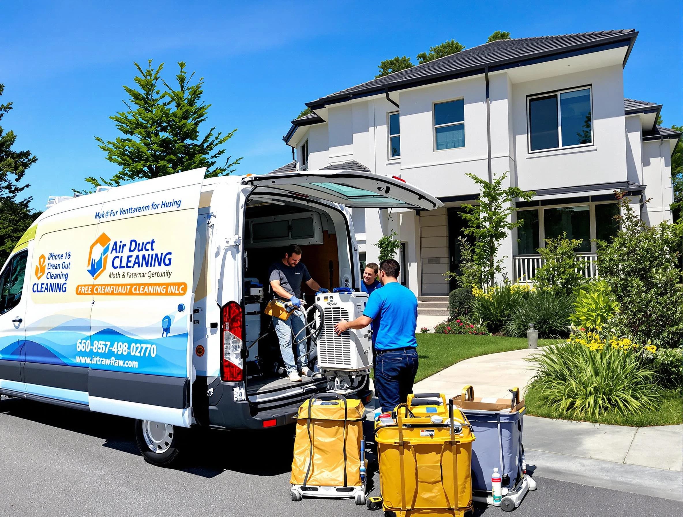 Snellville Air Duct Cleaning technician performing professional air duct cleaning in Snellville