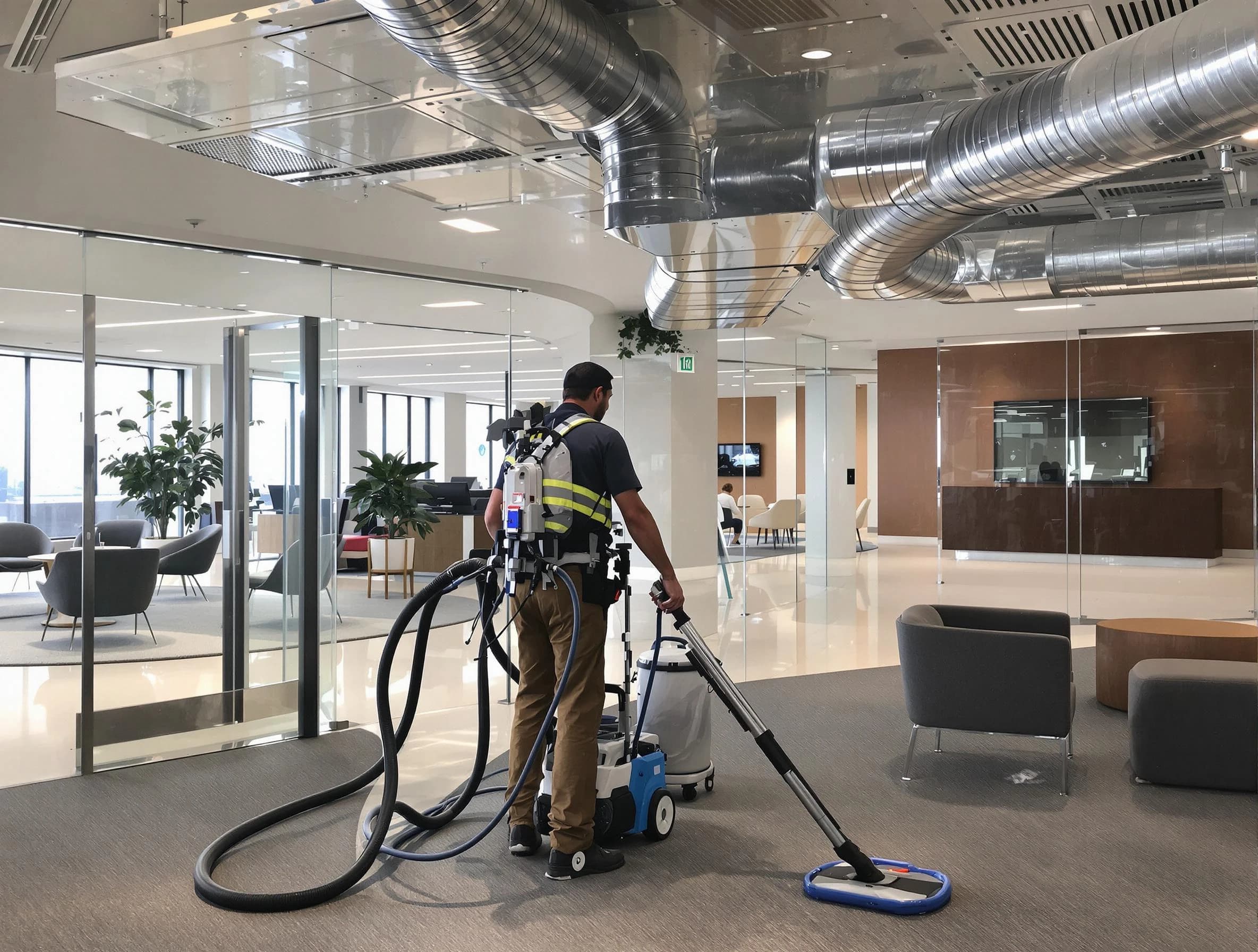 Commercial duct cleaning service by Snellville Air Duct Cleaning in Snellville