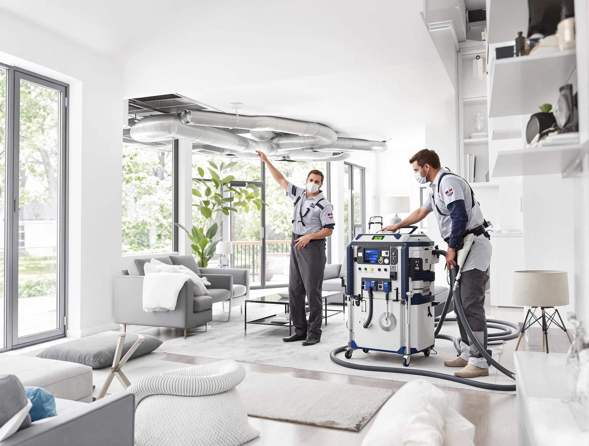 Snellville Air Duct Cleaning professional conducting pure air duct cleaning with state-of-the-art equipment in Snellville