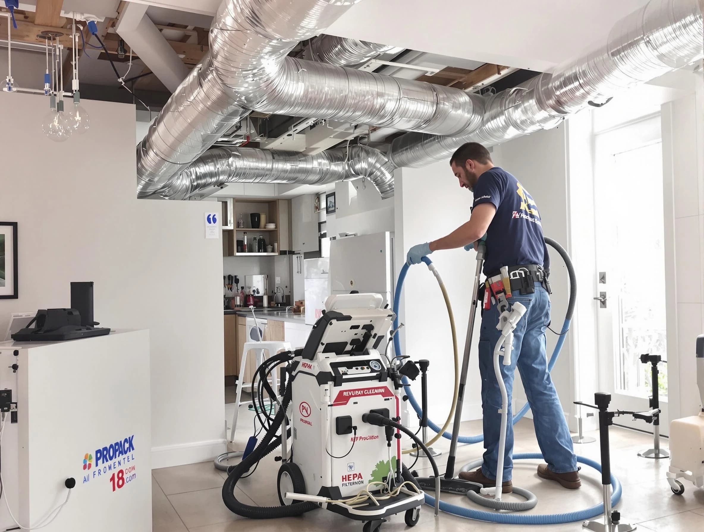 Snellville Air Duct Cleaning technician performing advanced pure duct cleaning with specialized equipment in Snellville