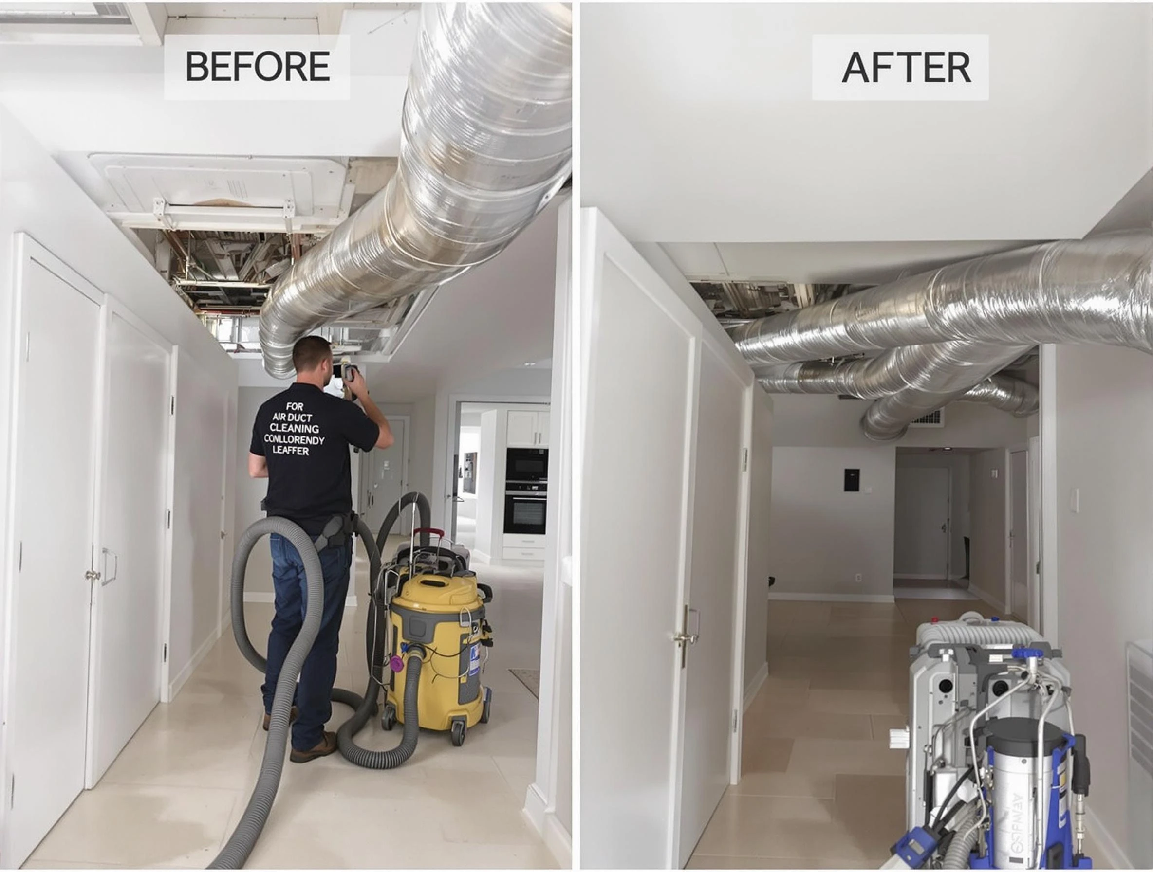 Snellville Air Duct Cleaning professional performing thorough air duct cleaning in Snellville
