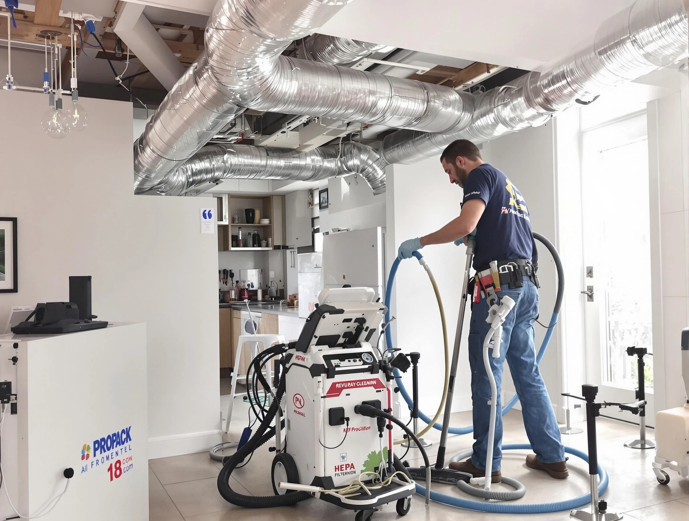 Snellville Air Duct Cleaning technician performing advanced pure duct cleaning with specialized equipment in Snellville