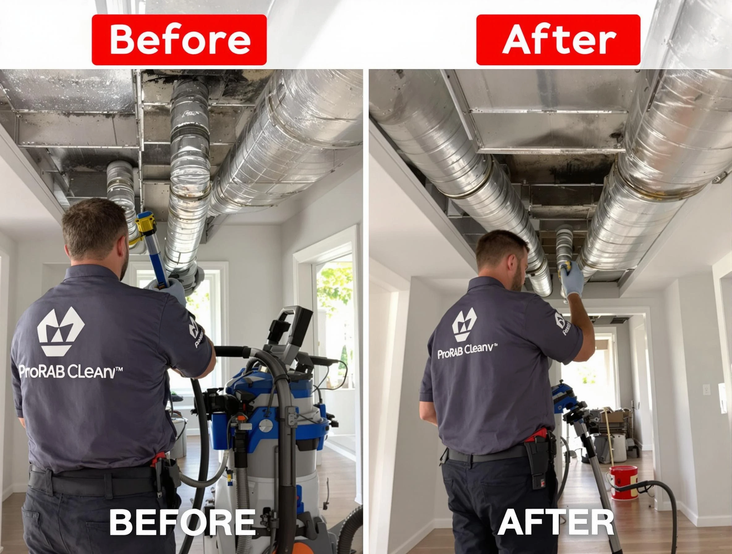 Snellville Air Duct Cleaning expert performing thorough residential duct cleaning in a Snellville home
